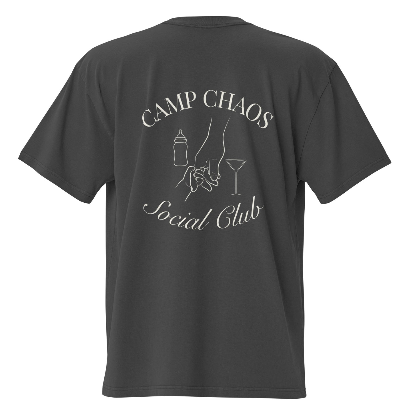 Camp Chaos Social T-shirt (Mom Version) - Charcoal