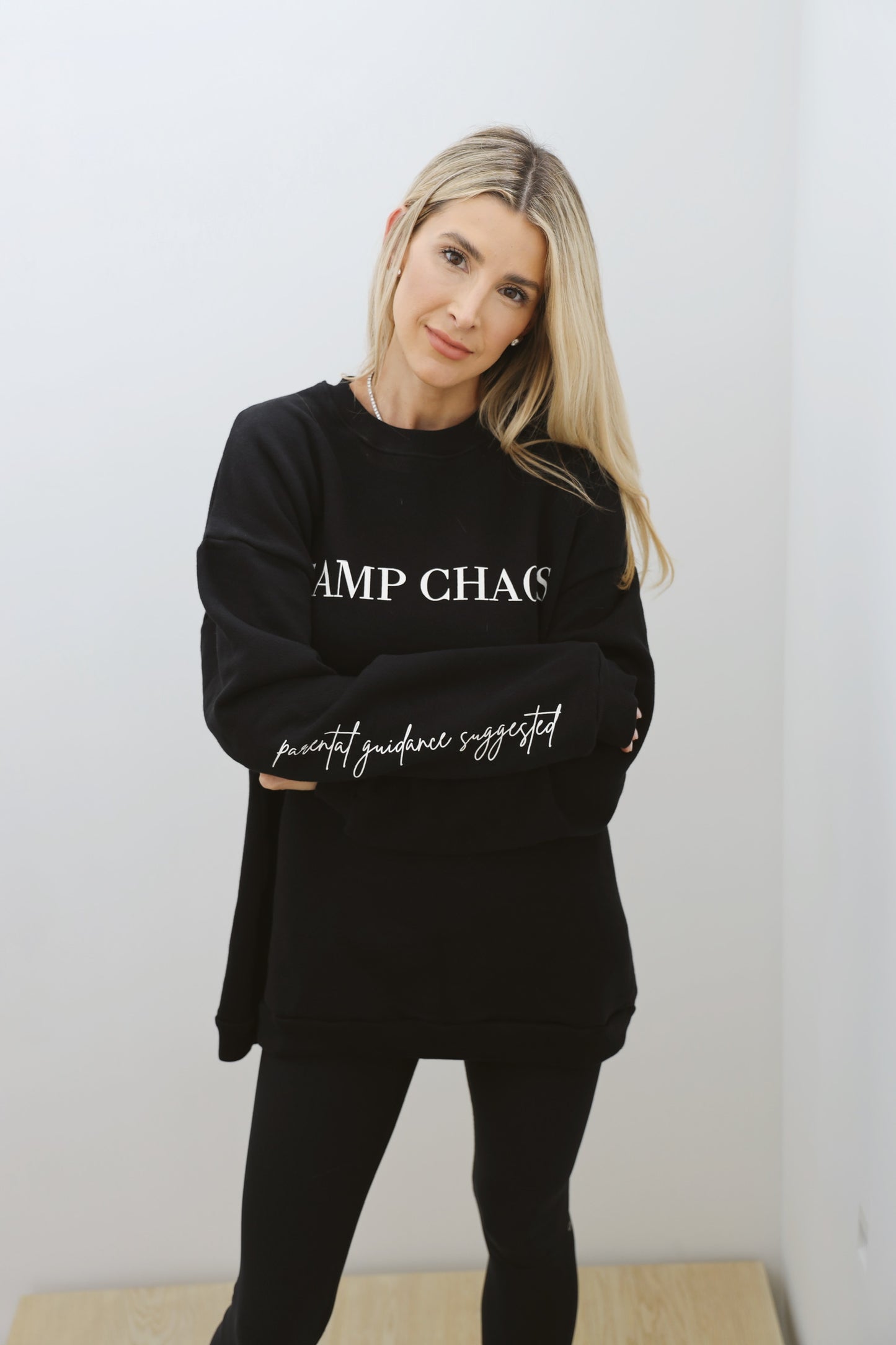 Black Crew Neck Sweatshirt