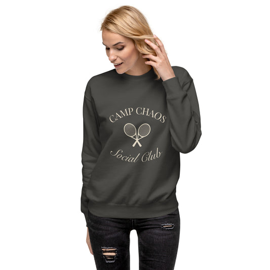 Camp Chaos Social Club Unisex Premium Cotton Sweatshirt